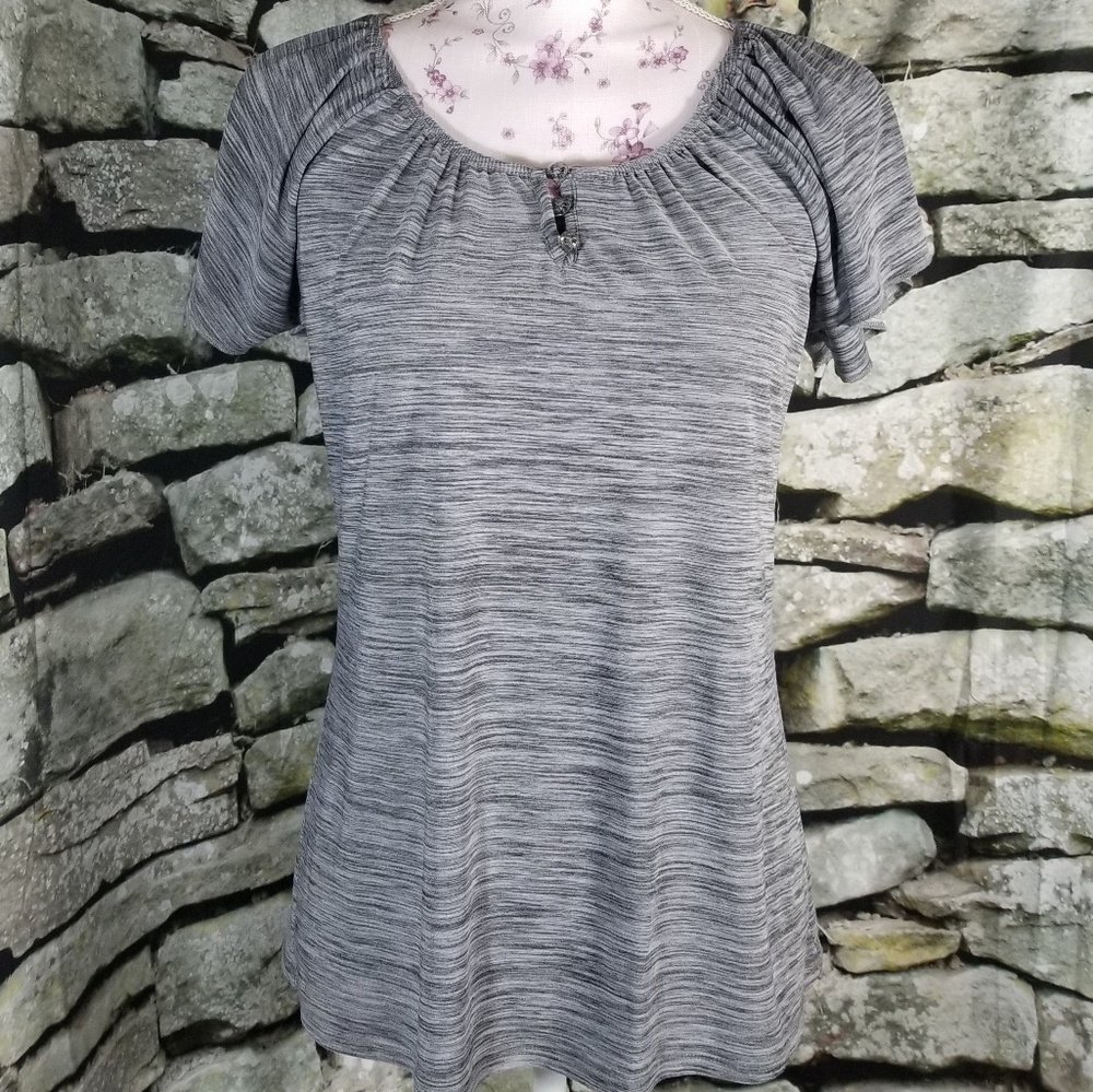 Susan Lawrence Gray Blouse Size S